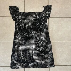 Hutch for Anthropologie off the shoulder cap sleeve dress